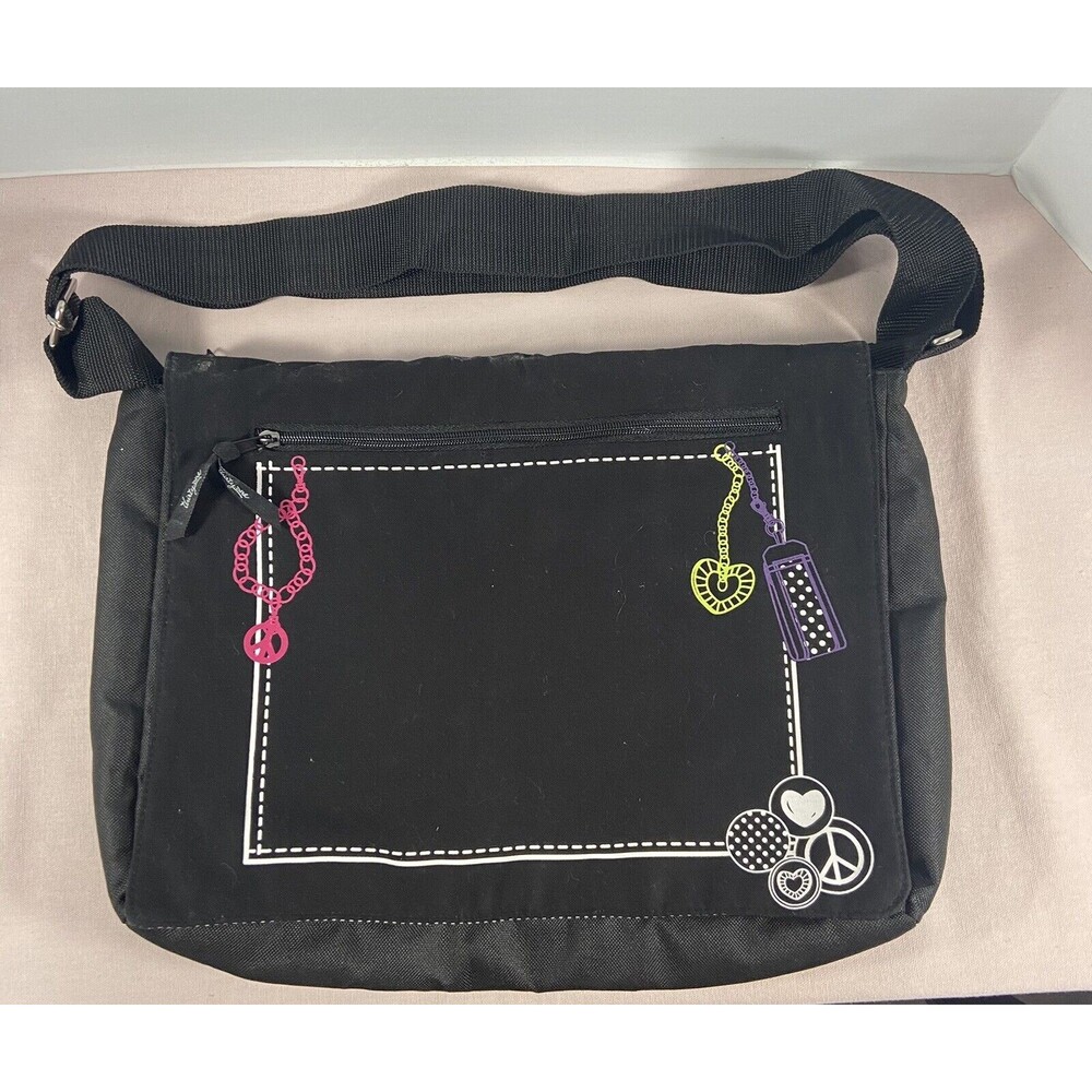 Thirty One- Black Computer Bag. Reversible Front